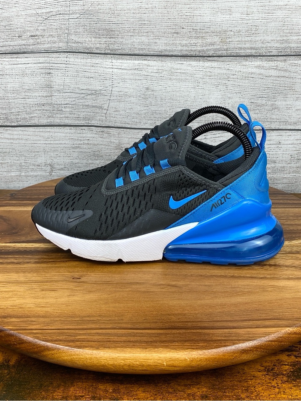 Nike Air Max 270 Grey Photo Blue Youth Shoes 943345-034 Sneaker Size 5 Y